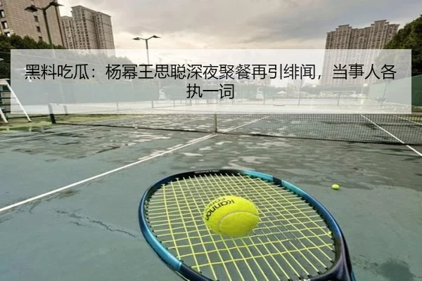黑料吃瓜：杨幂王思聪深夜聚餐再引绯闻，当事人各执一词